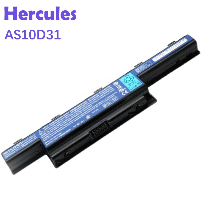 Laptop AS10D41 AS10D31, Baterai Laptop Asli 10.8V 4400MAh (48W) 6 Sel untuk Acer ASPIRE Series Notebook Baterai Isi Ulang