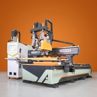 Routeur CNC ATC certifié CE à haute performance, avec table à vide NC Studio, moteur servo, machine de découpe de panneaux haute vitesse