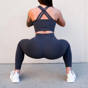 Aangepaste Hoge V-Vorm Taille Dames Activewear Gym Leggings Vrouwen Workout Broek Fitness Big <span class=keywords><strong>Ass</strong></span> Butt Lift Yoga Legging - Product Image 1