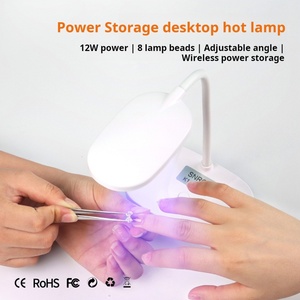 Lampe de séchage UV portable haute puissance 12W pour gel à ongles, séchage rapide, photothérapie par induction, lampe de bureau, machine à ongles avec lampe LED - Product Image 6
