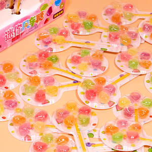 Halal Certified Chinese Factory Großhandel Custom ized Hot Selling 3D Windmühle geformte Lutscher Gummy Candy Kinderspiel zeug - Product Image 3