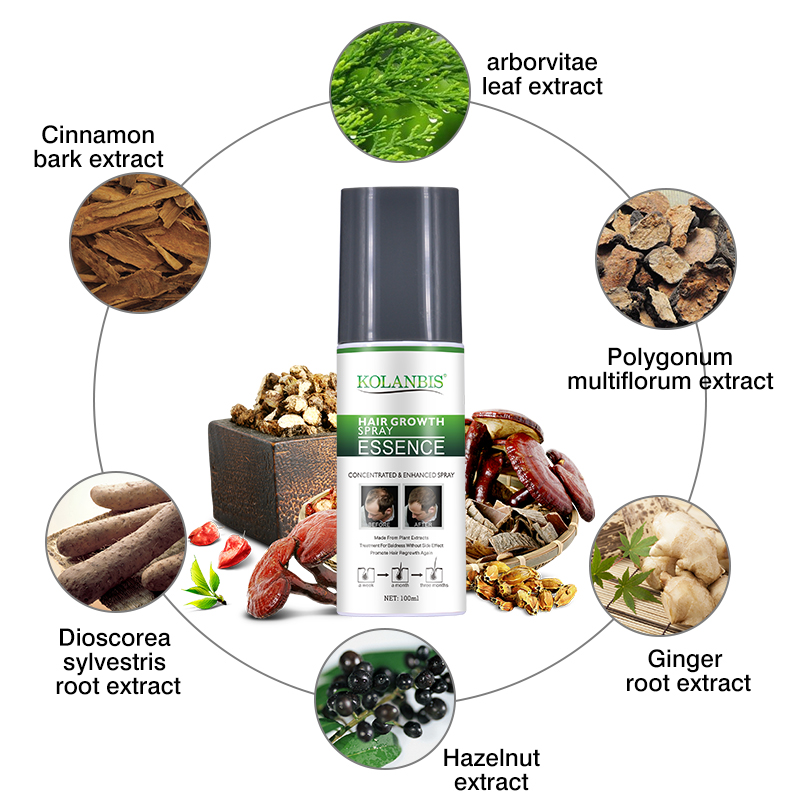 Herbal Hair Growth Tonic Men To Repair Hair Follicle No Side Effect Spray Form
