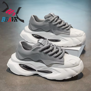 Men's Casual Shoes Campus <b>Letter</b> Design Personalized Fashionable Thick-soled Board Shoes Comfortable Sports Sneaker - Product Image 3