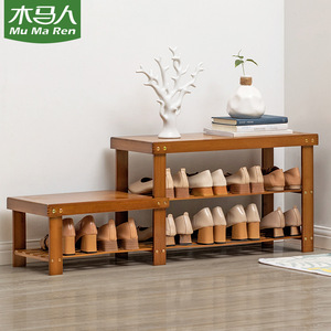 Entryway <b>shoe</b> bench, multi-tiered <b>shoe</b> rack stool, <b>shoe</b> changing and <b>storage</b> combined with sofa stool, <b>shoe</b> cabinet, simple - Product Image 1