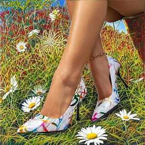 Zapatos de Tacón Alto Multicolor, Elegantes, Sexys, Casuales, para Vestir, de Punta Puntiaguda, Sólidos, a la Moda, para Mujer - Product Image 2