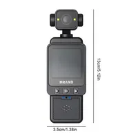 Caméra d'action de poche HD 1080P étanche IP67, rotative à 360°, pour Vlog, WiFi, mini, portable, avec microphone intégré, compatible MicroSD, idéale pour les voyages