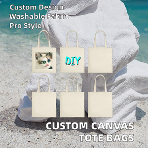 Bolsa de Mano Profesional de Lona, Bolsa de Compras con Impresión por Transferencia de Calor, Lavable, para Regalos Promocionales Empresariales - Product Image 2