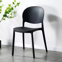 Fauteuil de Salle à Manger d'Extérieur Moderne en Plastique Dur, Empilable, OEM, en PP Polypropylène, Bleu, Coloré, Haute Qualité, Vente en Gros Fabricant