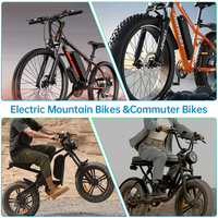 Batterie Hailong pour ebike 48V/52V 30Ah, batterie lithium-ion 6 broches, compatible avec 500W/750W/1000W/1500W vélos électrique