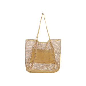 Bolso de hombro de malla negro con 2-3 compartimentos, bolsa de almacenamiento portátil para la playa para mujer - Product Image 5