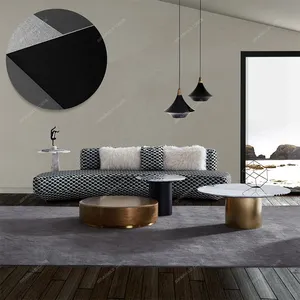 Lấp lánh Nhung/Nhung Vải Modular cắt vải sofa thiết kế hiện đại nhung cong sofa