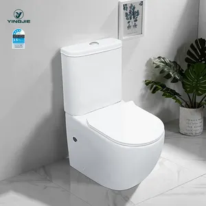 Kaliteli banyo sıhhi porselen wc upc tek floş uzatılmış iki parça tuvalet toptan için