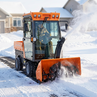 Équipement de déneigement : Motoneige autoportée avec tête de souffleur à neige optionnelle de 120 cm pour le pré-terrain des entrepôts de fret