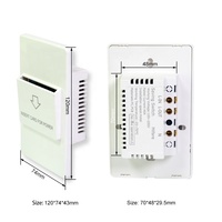 Interrupteur d'alimentation intelligent, 8000W, 40a, carte RF d'hôtel, Style américain, économie d'énergie électronique