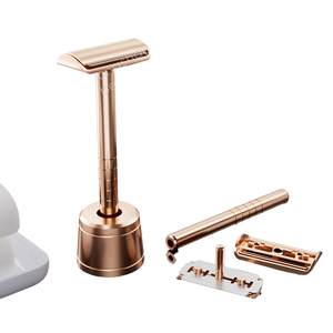 ใบมีดโกนหนวดแบบเปลี่ยนได้ ขายส่ง ใบมีดคู่ ด้ามยาว ใช้สำหรับโกนหนวด ปลอดภัย สำหรับผู้ชาย - Product Image 1