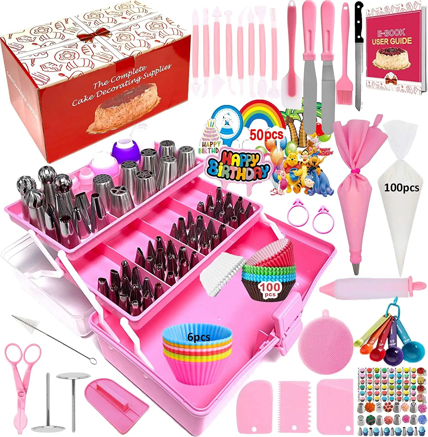 ODM OEM 359Pcs Baking Pastry Cake decorating set Cake tools Accessories Cake Decorating Supplies Kit Set Bakeware set