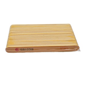 Wholesale Custom Double Emery Board Premium Plastic Yellow High Quality Nail File