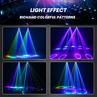 Projecteur Laser 3D RVB Pleine Couleur 5W pour Discothèque DJ, Lumière Laser DMX Sans Fil pour Soirée en Club et Scène d'Événements