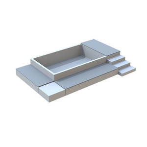 Canapé de luxe petite taille pour piscine en fibre de verre lounge piscine piscine piscine modulaire portable piscine hors sol natation - Product Image 3