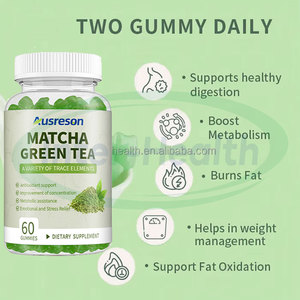 Ausreson, suplemento adelgazante, extracto de té verde Matcha, energía gomosa, quemador de grasa, vinagre de sidra de manzana, gomitas de té verde Matcha veganas - Product Image 2