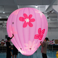 Ballon à air chaud gonflable floral lumineux à LED de Noël, publicité, moule à air géant, multicolore, imperméable, durable, événement promotionnel