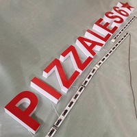 Extérieur Étanche Laser Gravé Led Bord Allumé Signalisation 3D Géant Réservé Illuminé En Plastique Acrylique Lettere Signe Pour Mur