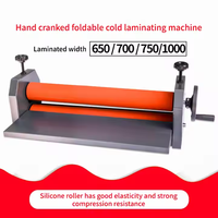 Nouvelle petite machine à plastifier à froid manuelle, rouleau en gel de silice de 650 pieds, 110V/220V, 7m/min, pour formats de papier A4/A3/A5/A6