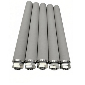 Cartouche filtrante cylindrique en <span class=keywords><strong>titane</strong></span> fritté : débit élevé et grande surface de filtration pour les systèmes de filtration à recirculation - Product Image 3