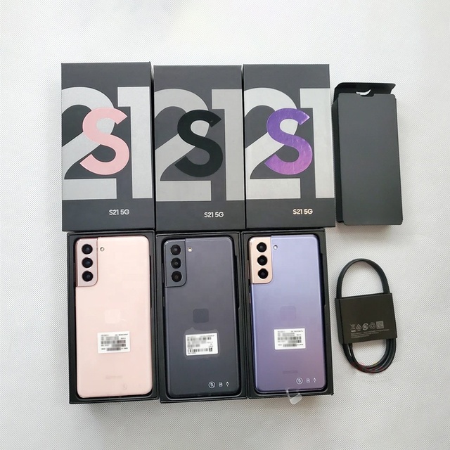 US Version Original Used Mobile Phone for Am Sung S21 5G 128GB Unlocked 99% New Smartphone Wholesale S21plus S21FE S22 S23