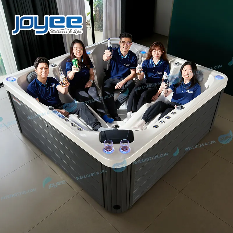 JOYEE Jacuzzis açık spa 5 kişi satılık ucuz aile kullanımı hothottub lüks akrilik masaj jetleri whirlpool sıcak küvet