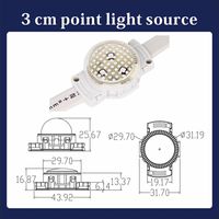 Vente en gros de guirlandes lumineuses de noël, éclairage décoratif à Led, blanc chaud, 30mm