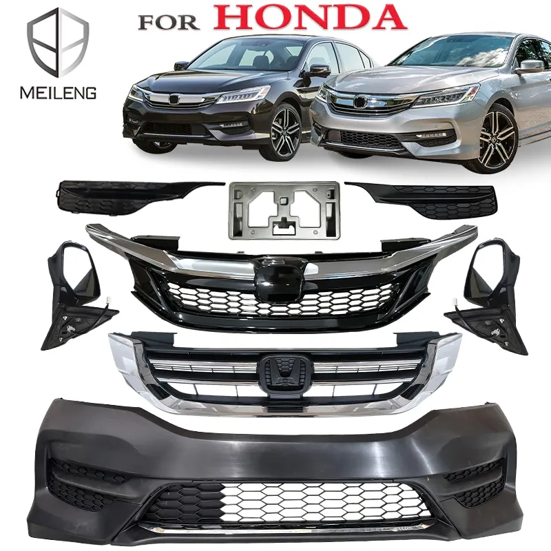 MEILENG kit carrozzeria giapponese di alta qualità produttore griglie per auto kit paraurti anteriore telaio fendinebbia per Honda Accord CR1 CR2