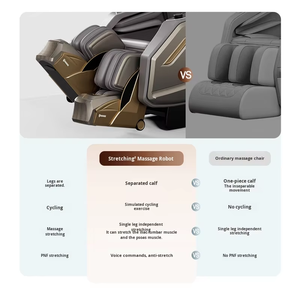 Profesyonel 4D Isıtmalı Masaj Koltuğu, SL Raylı Hareket, Bacak Germe, Spor İyileştirme Programları, Tam Vücut Yatar Koltuk, Evde Spor Salonu Kullanımı - Product Image 4