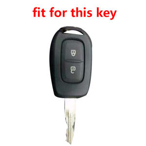 Housse de porte-clés à distance 2 boutons pour Dacia Duster II <span class=keywords><strong>2021</strong></span> Logan Cap pour <span class=keywords><strong>Renault</strong></span> Duster Sandero Stepway Logan 2 <span class=keywords><strong>Scenic</strong></span> Master - Product Image 4
