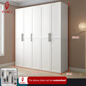 Armoire de Rangement Moderne Personnalisée de Haute Qualité, Dressing d'Enfants, Meuble de <span class=keywords><strong>Chambre</strong></span> à Coucher avec Portes et <span class=keywords><strong>Étagère</strong></span>s - Product Image 6