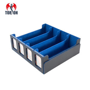   Boîte de rangement pour cartes de grande capacité 3000+ en PU+flanelle avec 4 fenêtres de visualisation pour Yugioh Commander TCG en cuir - Product Image 2