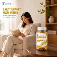 Gélules d'huile de poisson Oméga-3 OEM ODM 1000mg avec EPA DHA, complément alimentaire, 60 unités