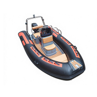 Bateau pneumatique à coque en fibre de verre RIB 430D, design en V profond, pour la navigation côtière