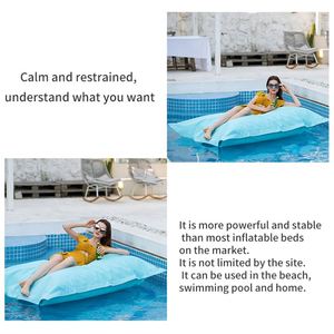 โซฟาบีนแบ็กผ้าอ๊อกซ์ฟอร์ดทรงสี่เหลี่ยมแบบไม่มีฟิลเลอร์ พร้อมเม็ดโฟมที่เป็นมิตรต่อสิ่งแวดล้อม - Product Image 4