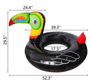 Надувной круг-плотик из ПВХ «Тропический тукан» для детей, для плавания на пляже - Product Image 4