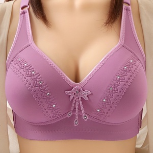 Bella schiena comoda reggiseno grande grande <span class=keywords><strong>taglia</strong></span> sottile Push-Up ausiliario per la regolazione del <span class=keywords><strong>seno</strong></span> tinta unita - Product Image 1