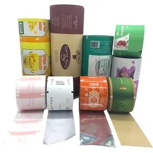 Cookies Potato Chips Roll Film Candy Food Laminated Flexible Food Packaging Roll Film Printed Aluminum Foil