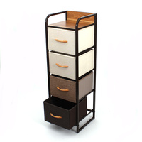 Livolo — meuble de rangement personnalisable, 4 tiroirs en tissu, vertical, facile à tirer, nouveauté, 5L-602