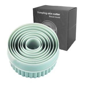 Nhựa Cookie Máy Cắt Dual-Sử Dụng Vòng Vỏ Sò Thực Phẩm Cấp Bánh Bao Da Khuôn 8-Mảnh Cookie Nướng Công Cụ Thiết Lập DIY - Product Image 1