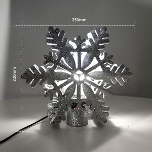 <b>LED</b> Treetop Star Decorative <b>Lights</b> Five Pointed Star Projection Rotating Christmas <b>Tree</b> Topper Hanging Ornament - Product Image 3