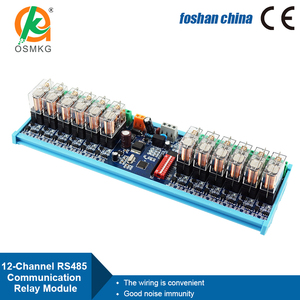Oshangming 12 cách đầu ra <span class=keywords><strong>relay</strong></span> <span class=keywords><strong>Module</strong></span> 12V/24V <span class=keywords><strong>Relay</strong></span> Board đầu ra kỹ thuật số RS485 <span class=keywords><strong>modbus</strong></span> rtu cho LED - Product Image 2