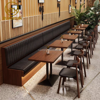 Meubles de restaurant d'hôtel vintage à succès, meubles de maison, bar, table à manger en bois massif, ensembles de chaises, sièges en bois
