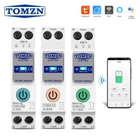 Interrupteur intelligent WIFI TUYA Smartlife 1-63A TOMZN 1P+N avec compteur d'énergie, surveillance de la consommation Kwh, disjoncteur, minuterie, relais MCB