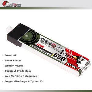 CODDAR RC batteria LiPo 1S 550MAH 3.7V 120C custodia rigida PH2.0 FPV Mini DroneHappy modello Mobula6 Mobula7 Snapper GEPRC Cinewhoop - Product Image 4