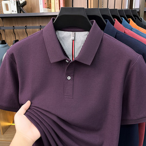 <span class=keywords><strong>Polo</strong></span> in Cotone Spazzolato di Alta Qualità per <span class=keywords><strong>Uomo</strong></span>, Nuovo Stile Estivo 2026, T-shirt Casual e Traspirante a <span class=keywords><strong>Manica</strong></span> Corta - Product Image 4